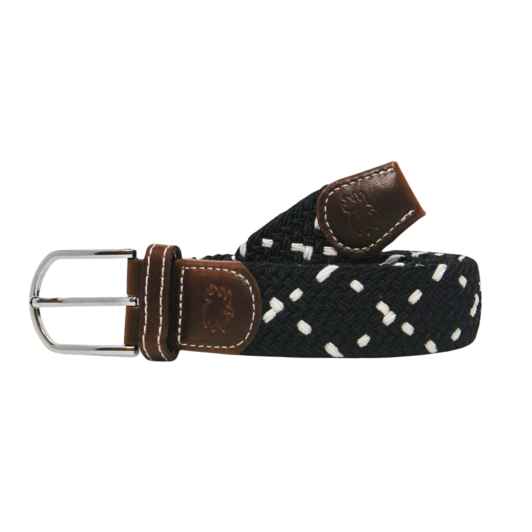 The Oahu Two Toned Woven Elastic Stretch Belt- LAST CHANCE
