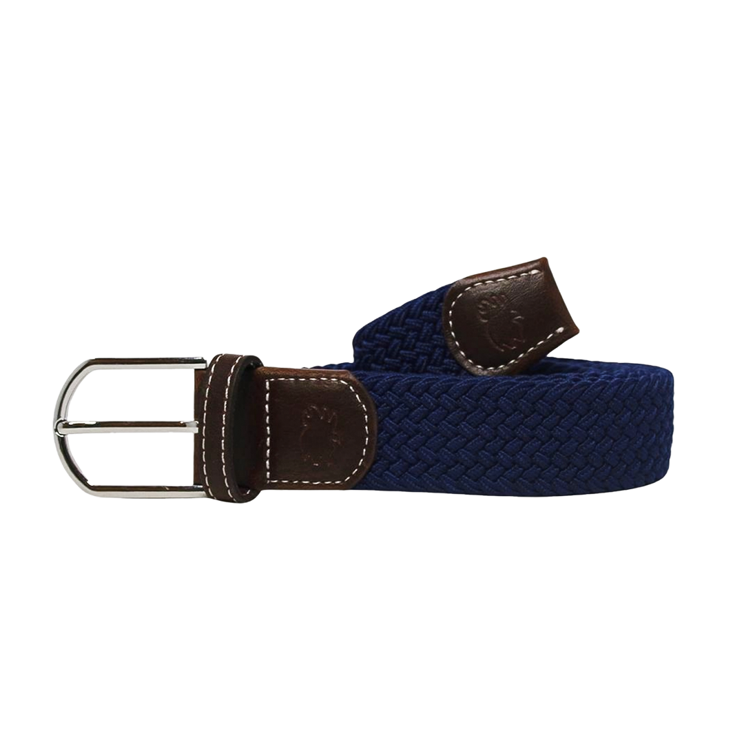 The Pebble Beach Solid Woven Elastic Stretch Belt