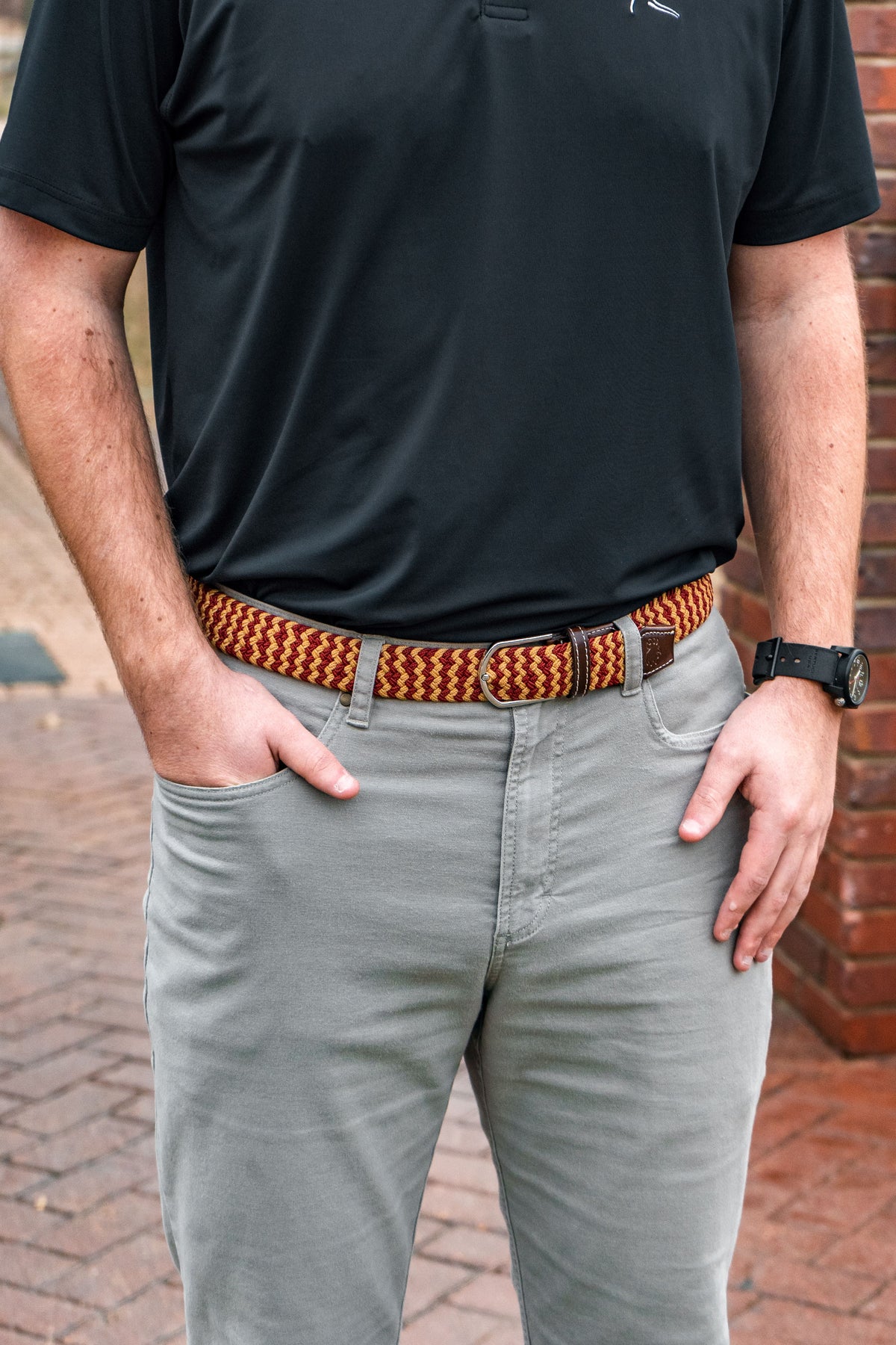 The Renegade Woven Elastic Stretch Golf Belt- LAST CHANCE