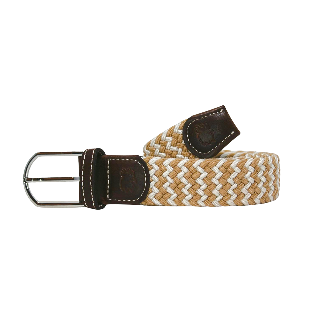 The Seaside Woven Elastic Stretch Golf Belt