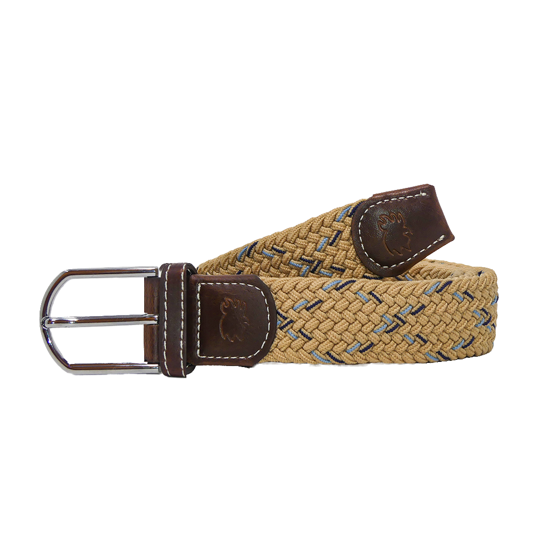 The Naples Double-X Woven Elastic Stretch Belt