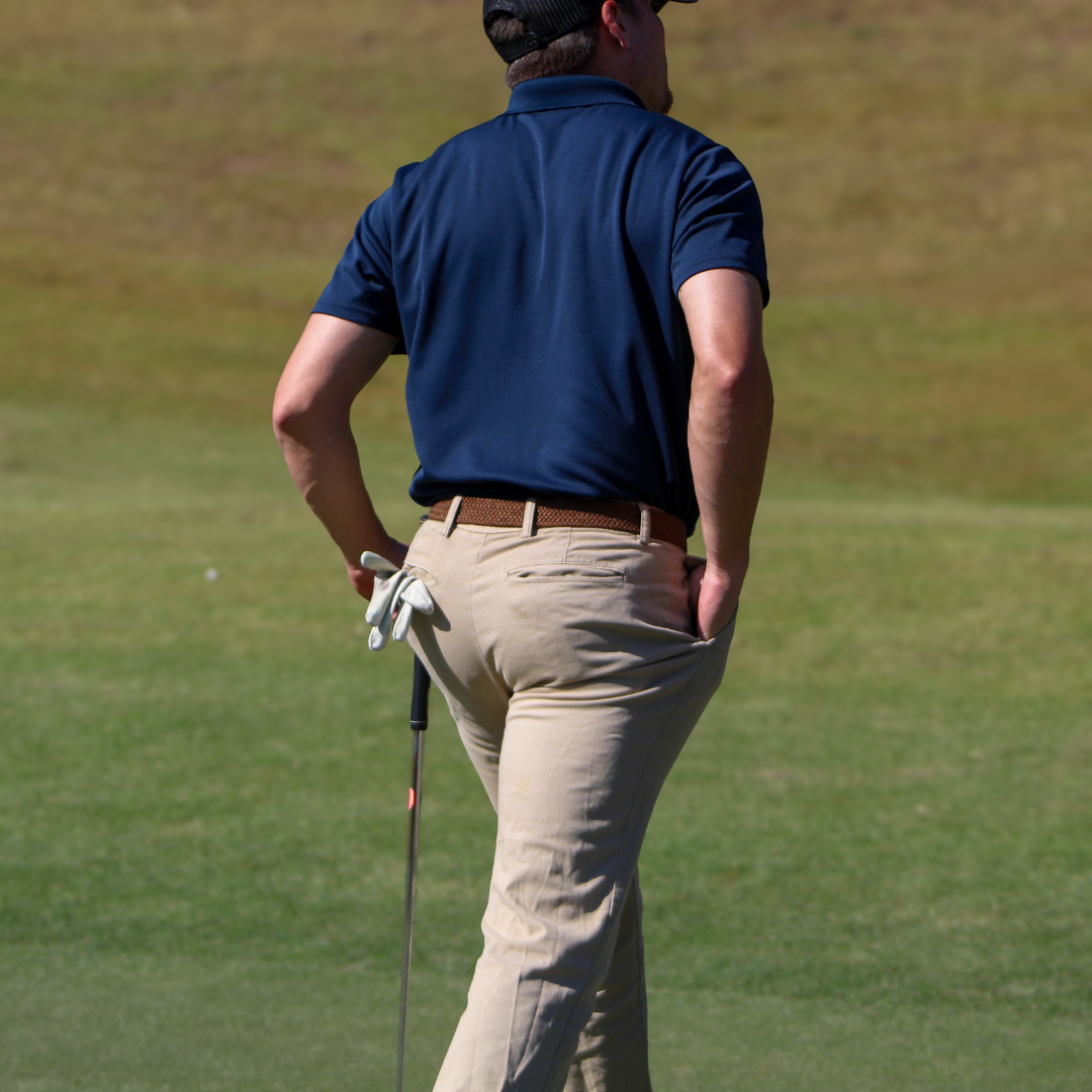 The Mojave Solid Woven Elastic Stretch Golf Belt