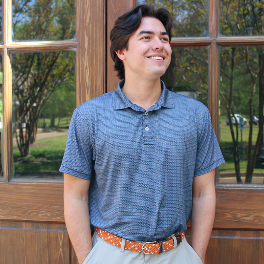 The Austin Two Toned Woven Elastic Stretch Belt