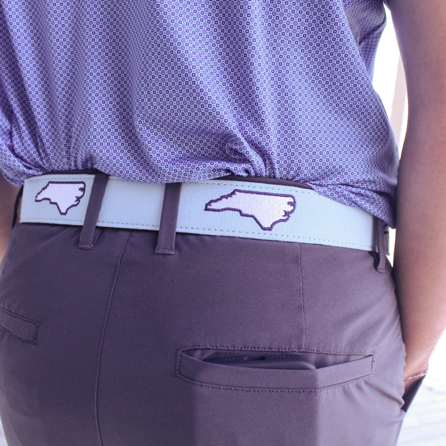 The Argyle Embroidered Belt